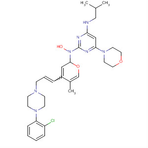 4-Pyrimidinamine,2-[4-[3-[4-(2-chlorophenyl)-1-piperazinyl]-1-propenyl]-5-methyl-1H-pyrazol-1-yl]-N-(2-methylpropyl)-6-(4-morpholinyl)-