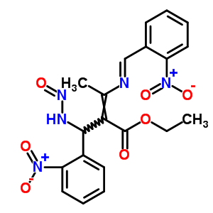 ethyl 3-{[(E)-(2-nitrophenyl)methylidene]amino}-2-[(2-nitrophenyl)(nitrosoamino)methyl]but-2-enoate