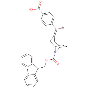 8-Azabicyclo[3.2.1]octane-8-carboxylic acid,3-[bromo(4-carboxyphenyl)methylene]-, 8-(9H-fluoren-9-ylmethyl) ester