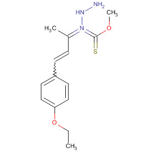 Hydrazinecarboximidothioic acid,[3-(4-ethoxyphenyl)-1-methyl-2-propenylidene]-, methyl ester