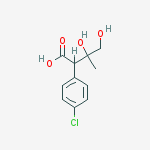 2-(4-chlorophenyl)-3,4-dihydroxy-3-methylbutanoic acid