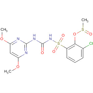 Benzenesulfonamide,3-chloro-N-[[(4,6-dimethoxy-2-pyrimidinyl)amino]carbonyl]-2-[(methylsulfonyl)oxy]-