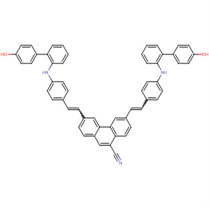 9-Phenanthrenecarbonitrile,3,6-bis[2-[4-[(4-hydroxyphenyl)phenylamino]phenyl]ethenyl]-