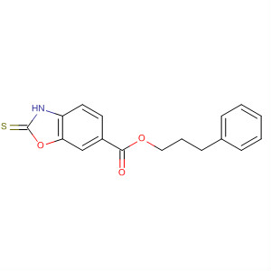 6-Benzoxazolecarboxylic acid, 2,3-dihydro-2-thioxo-, 3-phenylpropylester