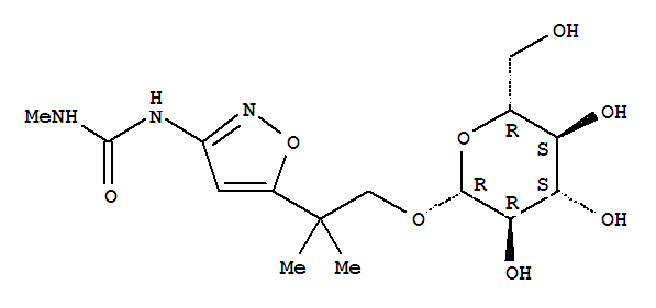 1-{5-[1-(beta-D-glucopyranosyloxy)-2-methylpropan-2-yl]-1,2-oxazol-3-yl}-3-methylurea