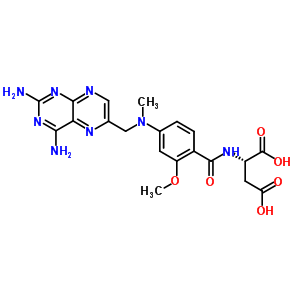 N-[(4-{[(2,4-diaminopteridin-6-yl)methyl](methyl)amino}-2-methoxyphenyl)carbonyl]-L-aspartic acid