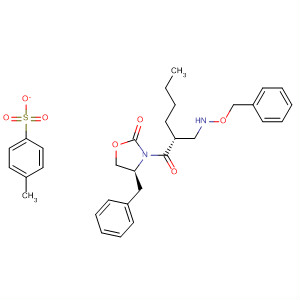 2-Oxazolidinone,3-[(2R)-1-oxo-2-[[(phenylmethoxy)amino]methyl]hexyl]-4-(phenylmethyl)-,(4S)-, mono(4-methylbenzenesulfonate)