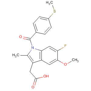 1H-Indole-3-acetic acid,6-fluoro-5-methoxy-2-methyl-1-[4-(methylthio)benzoyl]-
