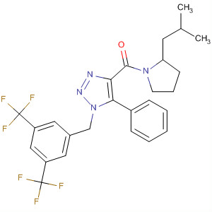 Pyrrolidine,1-[[1-[[3,5-bis(trifluoromethyl)phenyl]methyl]-5-phenyl-1H-1,2,3-triazol-4-yl]carbonyl]-2-(2-methylpropyl)-