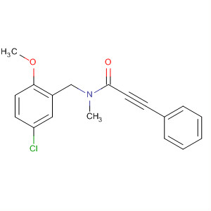2-Propynamide,N-[(5-chloro-2-methoxyphenyl)methyl]-N-methyl-3-phenyl-