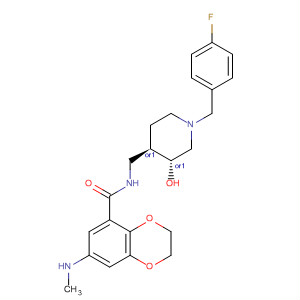 1,4-Benzodioxin-5-carboxamide,N-[[(3R,4R)-1-[(4-fluorophenyl)methyl]-3-hydroxy-4-piperidinyl]methyl]-2,3-dihydro-7-(methylamino)-, rel-