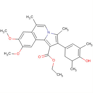 Pyrrolo[2,1-a]isoquinoline-1-carboxylic acid,5,6-dihydro-2-(4-hydroxy-3,5-dimethylphenyl)-8,9-dimethoxy-3,6-dimethyl-, ethyl ester