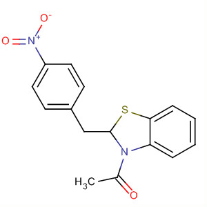Benzothiazole, 3-acetyl-2,3-dihydro-2-[(4-nitrophenyl)methyl]-