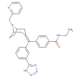 Benzamide,N-ethyl-4-[[8-(2-pyridinylmethyl)-8-azabicyclo[3.2.1]oct-3-ylidene][3-(1H-tetrazol-5-yl)phenyl]methyl]-