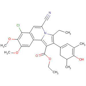 Pyrrolo[2,1-a]isoquinoline-1-carboxylic acid,7-chloro-5-cyano-3-ethyl-5,6-dihydro-2-(4-hydroxy-3,5-dimethylphenyl)-8,9-dimethoxy-, ethyl ester