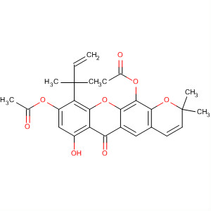 2H,6H-Pyrano[3,2-b]xanthen-6-one,9,12-bis(acetyloxy)-10-(1,1-dimethyl-2-propenyl)-7-hydroxy-2,2-dimethyl-
