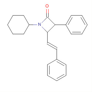 2-Azetidinone, 1-cyclohexyl-3-phenyl-4-[(1E)-2-phenylethenyl]-