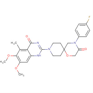 1-Oxa-4,9-diazaspiro[5.5]undecan-3-one,9-(1,4-dihydro-6,7-dimethoxy-5-methyl-4-oxo-2-quinazolinyl)-4-(4-fluorophenyl)-