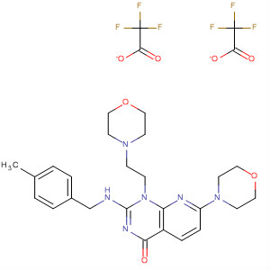 Pyrido[2,3-d]pyrimidin-4(1H)-one,2-[[(4-methylphenyl)methyl]amino]-7-(4-morpholinyl)-1-[2-(4-morpholinyl)ethyl]-, bis(trifluoroacetate)