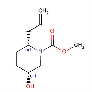 1-Piperidinecarboxylic acid, 5-hydroxy-2-(2-propenyl)-, methyl ester,(2R,5R)-rel-