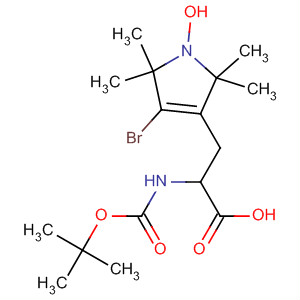 1H-Pyrrol-1-yloxy,3-bromo-4-[2-carboxy-2-[[(1,1-dimethylethoxy)carbonyl]amino]ethyl]-2,5-dihydro-2,2,5,5-tetramethyl-