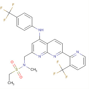 Ethanesulfonamide,N-methyl-N-[[4-[[4-(trifluoromethyl)phenyl]amino]-7-[3-(trifluoromethyl)-2-pyridinyl]-1,8-naphthyridin-2-yl]methyl]-