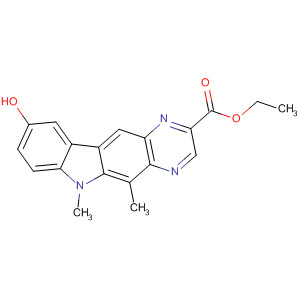 6H-Pyrazino[2,3-b]carbazole-2-carboxylic acid,9-hydroxy-5,6-dimethyl-, ethyl ester