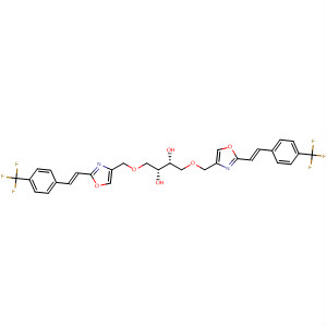 2,3-Butanediol,1,4-bis[[2-[(1E)-2-[4-(trifluoromethyl)phenyl]ethenyl]-4-oxazolyl]methoxy]-, (2R,3R)-