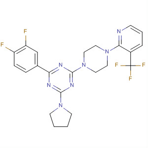 1,3,5-Triazine,2-(3,4-difluorophenyl)-4-(1-pyrrolidinyl)-6-[4-[3-(trifluoromethyl)-2-pyridinyl]-1-piperazinyl]-