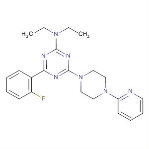 1,3,5-Triazin-2-amine,N,N-diethyl-4-(2-fluorophenyl)-6-[4-(2-pyridinyl)-1-piperazinyl]-