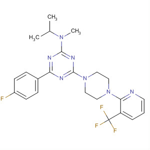 1,3,5-Triazin-2-amine,4-(4-fluorophenyl)-N-methyl-N-(1-methylethyl)-6-[4-[3-(trifluoromethyl)-2-pyridinyl]-1-piperazinyl]-