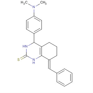 2(1H)-Quinazolinethione,4-[4-(dimethylamino)phenyl]-3,4,5,6,7,8-hexahydro-8-(phenylmethylene)-, (8E)-