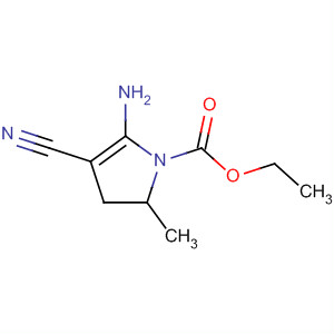 1H-Pyrrole-1-carboxylic acid, 5-amino-4-cyano-2,3-dihydro-2-methyl-,ethyl ester
