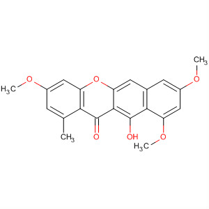 12H-Benzo[b]xanthen-12-one, 11-hydroxy-3,8,10-trimethoxy-1-methyl-