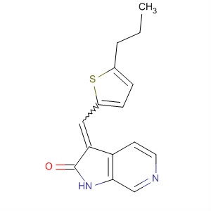 2H-Pyrrolo[2,3-c]pyridin-2-one,1,3-dihydro-3-[(5-propyl-2-thienyl)methylene]-