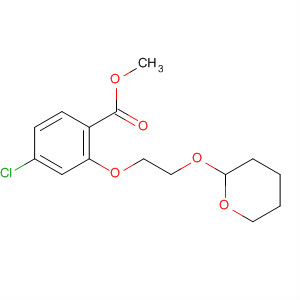 Benzoic acid, 4-chloro-2-[2-[(tetrahydro-2H-pyran-2-yl)oxy]ethoxy]-,methyl ester