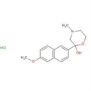 2-Morpholinol, 2-(6-methoxy-2-naphthalenyl)-4-methyl-, hydrochloride