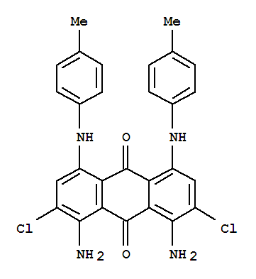 1,8-diamino-2,7-dichloro-4,5-bis[(4-methylphenyl)amino]anthraquinone