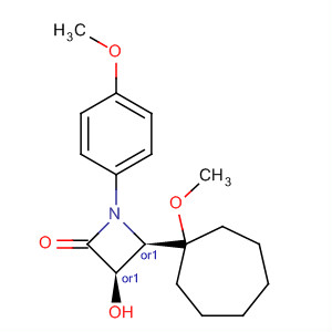 2-Azetidinone,3-hydroxy-4-(1-methoxycycloheptyl)-1-(4-methoxyphenyl)-, (3R,4R)-rel-
