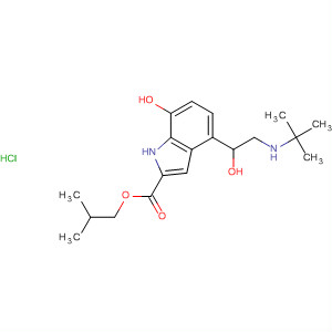 1H-Indole-2-carboxylic acid,4-[2-[(1,1-dimethylethyl)amino]-1-hydroxyethyl]-7-hydroxy-,2-methylpropyl ester, monohydrochloride