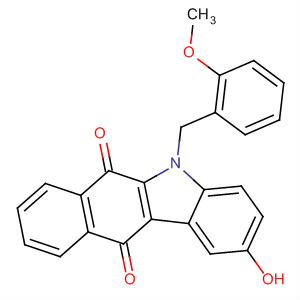 5H-Benzo[b]carbazole-6,11-dione,2-hydroxy-5-[(2-methoxyphenyl)methyl]-