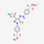 trisodium (4Z)-5-oxo-1-(4-sulfonatophenyl)-4-[(4-sulfonatophenyl)hydrazinylidene]pyrazole-3-carboxylate