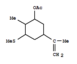2-methyl-3-(methylthio)-5-(1-methylvinyl)cyclohexyl acetate