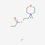 Morpholinium, 4-methyl-4-[2-[(1-oxopropyl)thio]ethyl]-, iodide