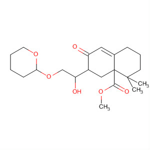 4a(2H)-Naphthalenecarboxylic acid,1,3,4,5,6,7-hexahydro-6-[1-hydroxy-2-[(tetrahydro-2H-pyran-2-yl)oxy]ethyl]-4,4-dimethyl-7-oxo-, methyl ester