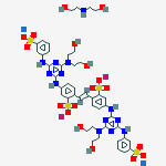 4,4'-bis[[4-[bis(2-hydroxyethyl)amino]-6-[(3-sulphophenyl)amino]-1,3,5-triazin-2-yl]amino]stilbene-2,2'-disulphonic acid, potassium sodium salt, compound with 2,2'-iminodiethanol