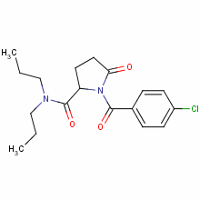 (1)-1-(4-Chlorobenzoyl)-5-oxo-N,N-dipropylpyrrolidine-2-carboxamide