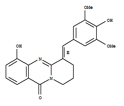 11H-Pyrido[2,1-b]quinazolin-11-one,  6,7,8,9-tetrahydro-4-hydroxy-6-[(4-hydroxy-3,5-dimethoxyphenyl)methylene]-,  (6E)-