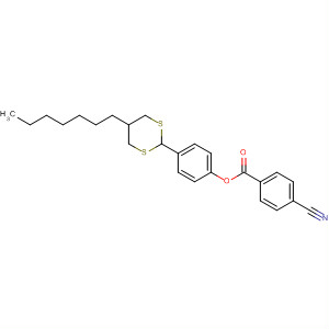 Benzoic acid, 4-cyano-, 4-(5-heptyl-1,3-dithian-2-yl)phenyl ester