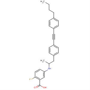 Benzoic acid,5-[[[4-[(4-butylphenyl)ethynyl]phenyl]methyl]ethylamino]-2-fluoro-
